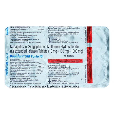 Dapaturn SM Forte 10 Tablet 10's