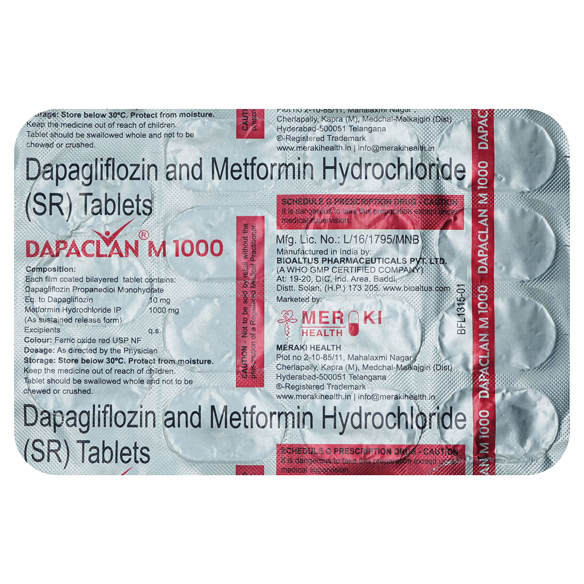 Dapaclan M 1000 Tablet | Uses, Side Effects, Price | Apollo Pharmacy