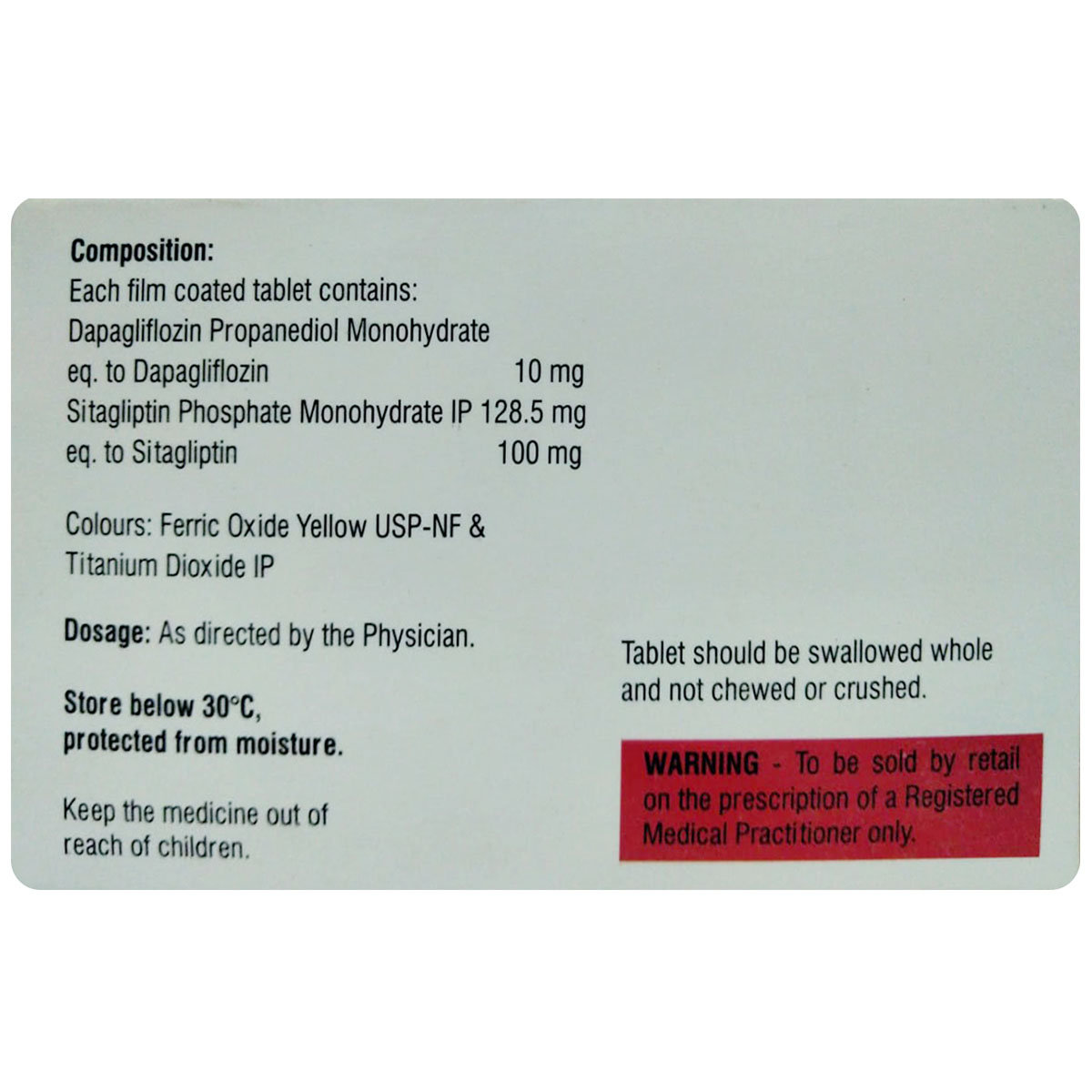 Dapaease S Tablet 10's, Pack of 10 Dapaease S Tablet 10's, Pack of 10
