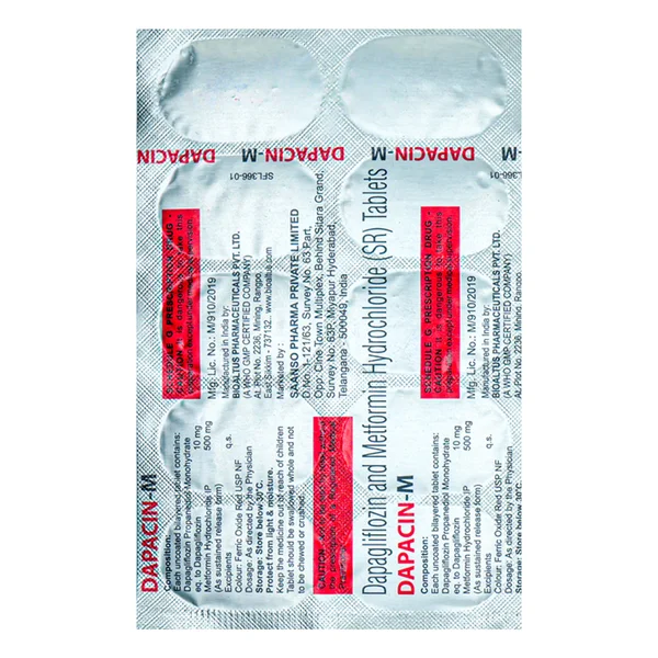 Dapacin-M Tablet 10's, Pack of 10 TABLETS