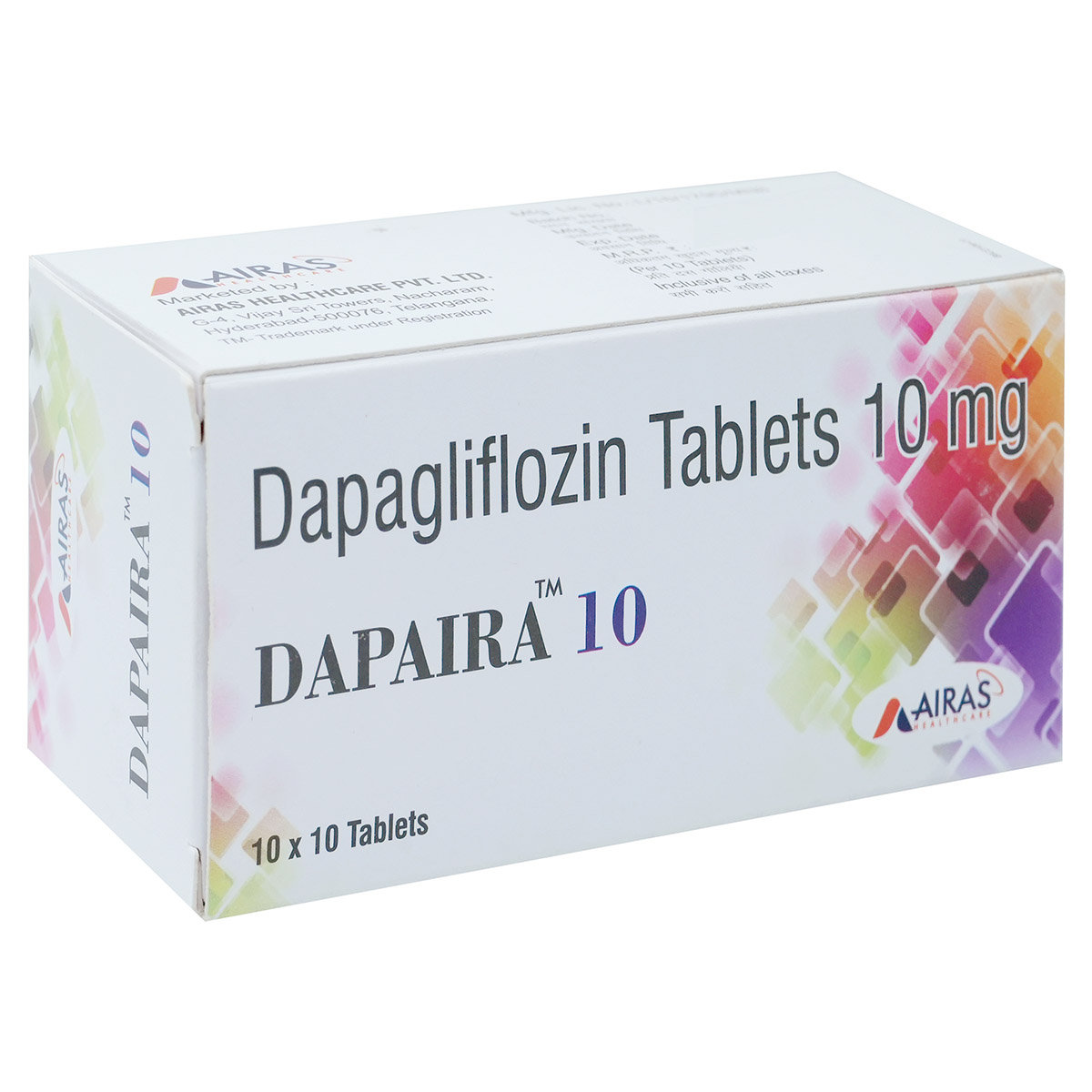 Dapaira 10 Tablet 10's, Pack of 10 TABLETS Dapaira 10 Tablet 10's, Pack of 10 TABLETS