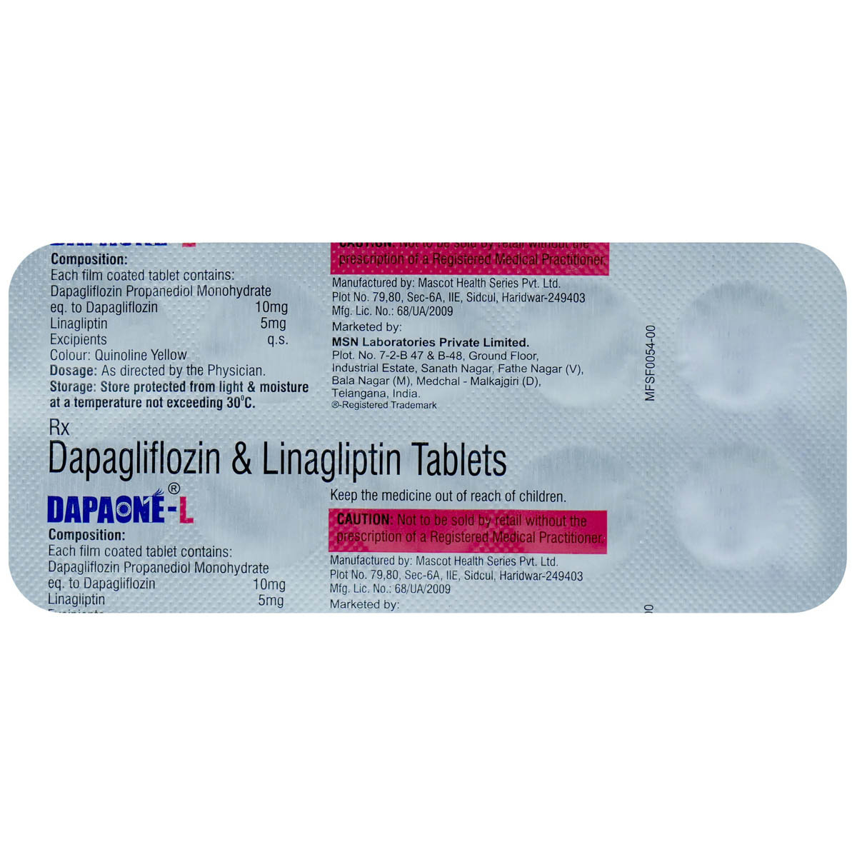 Dapaone-L Tablet 10's, Pack of 10 TabletS Dapaone-L Tablet 10's, Pack of 10 TabletS