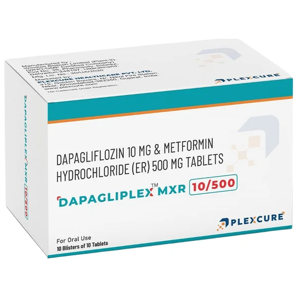 Dapagliplex MXR 10/500 Tablet 10's