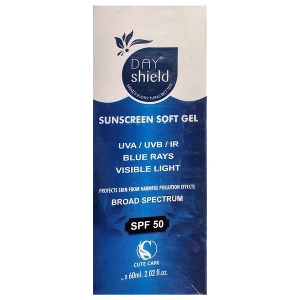 Day Shield SPF50 SunScreen Soft Gel, 60 ml