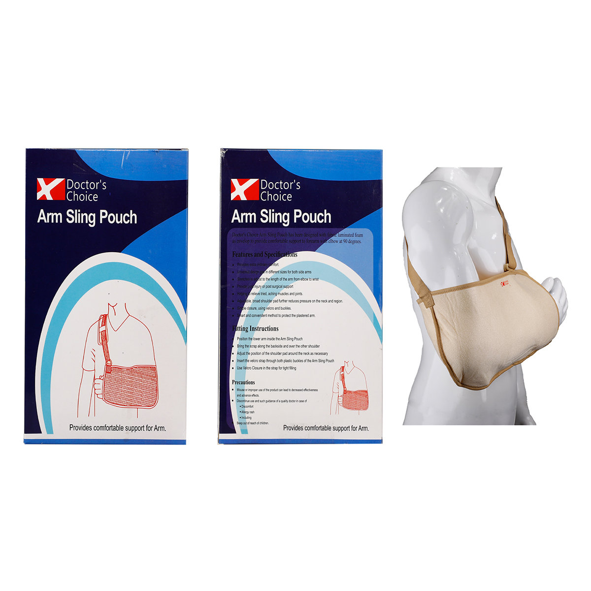 Doctor's Choice Arm Sling Pouch Large, 1 Count, Pack of 1 Doctor's Choice Arm Sling Pouch Large, 1 Count, Pack of 1