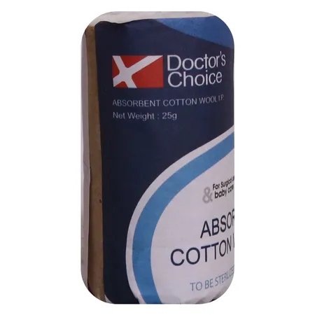Doctor's Choice Absorbent Cotton Wool I.P., 25 gm