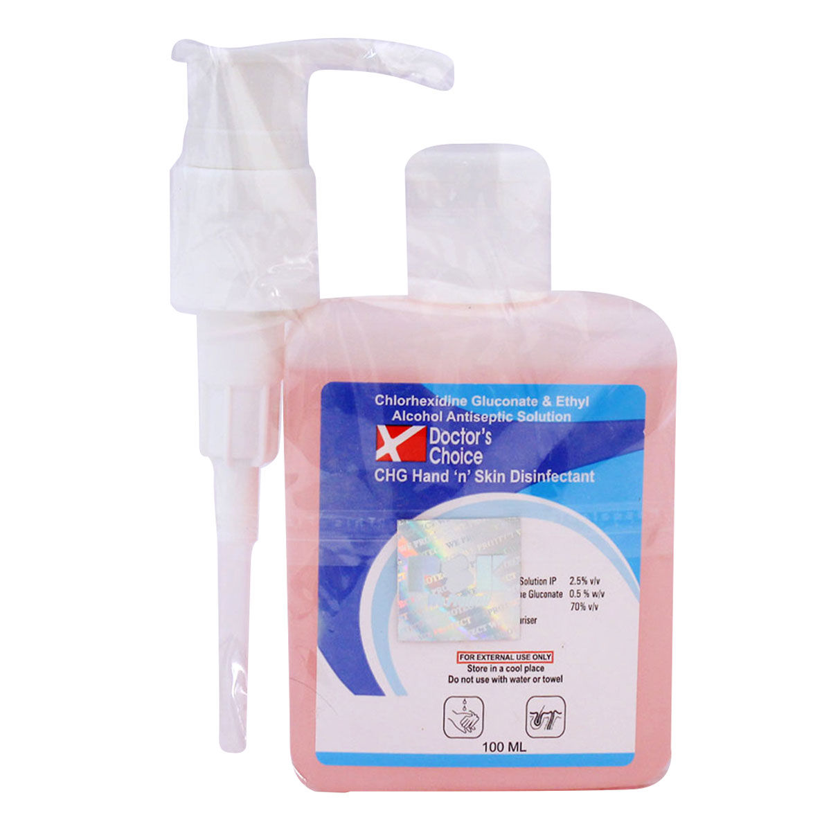 Buy Doctor's Choice CHG Hand 'N' Skin Disinfectant Liquid, 100 ml Online