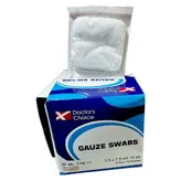 Doctor's Choice Gauze Swab 7.5 x 7.5 cm 12 Ply, 5 Count, Pack of 1