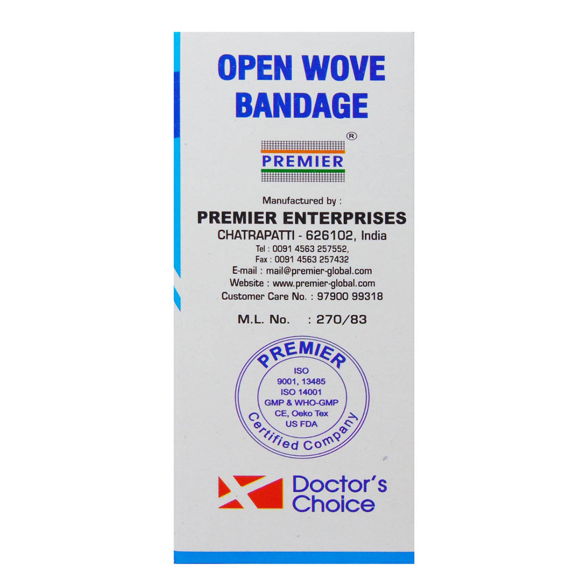 Doctor's Choice Roller Bandage 7.5 cm, 10 Count, Pack of 10 Doctor's Choice Roller Bandage 7.5 cm, 10 Count, Pack of 10