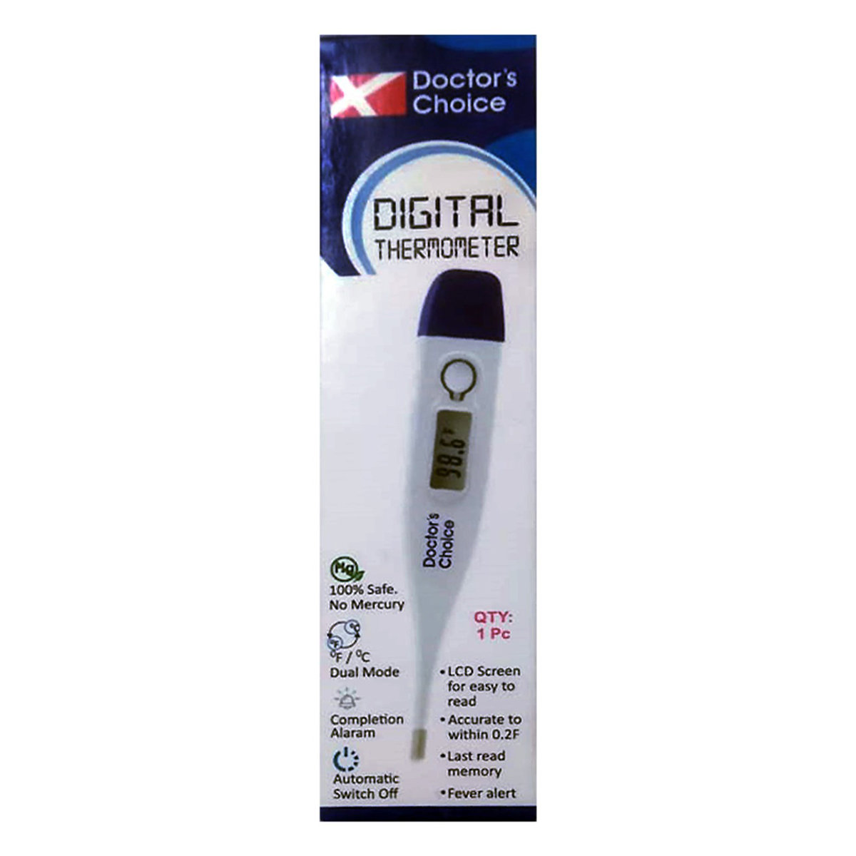 Doctor's Choice Digital Thermometer, 1 Count, Pack of 1 Doctor's Choice Digital Thermometer, 1 Count, Pack of 1