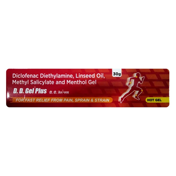 D.D. Gel Plus Hot Gel 30 gm, Pack of 1 GEL