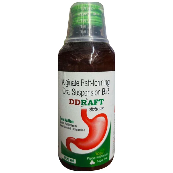 Ddraft Sugar Free Peppermint Flavour Oral Suspension 200 ml