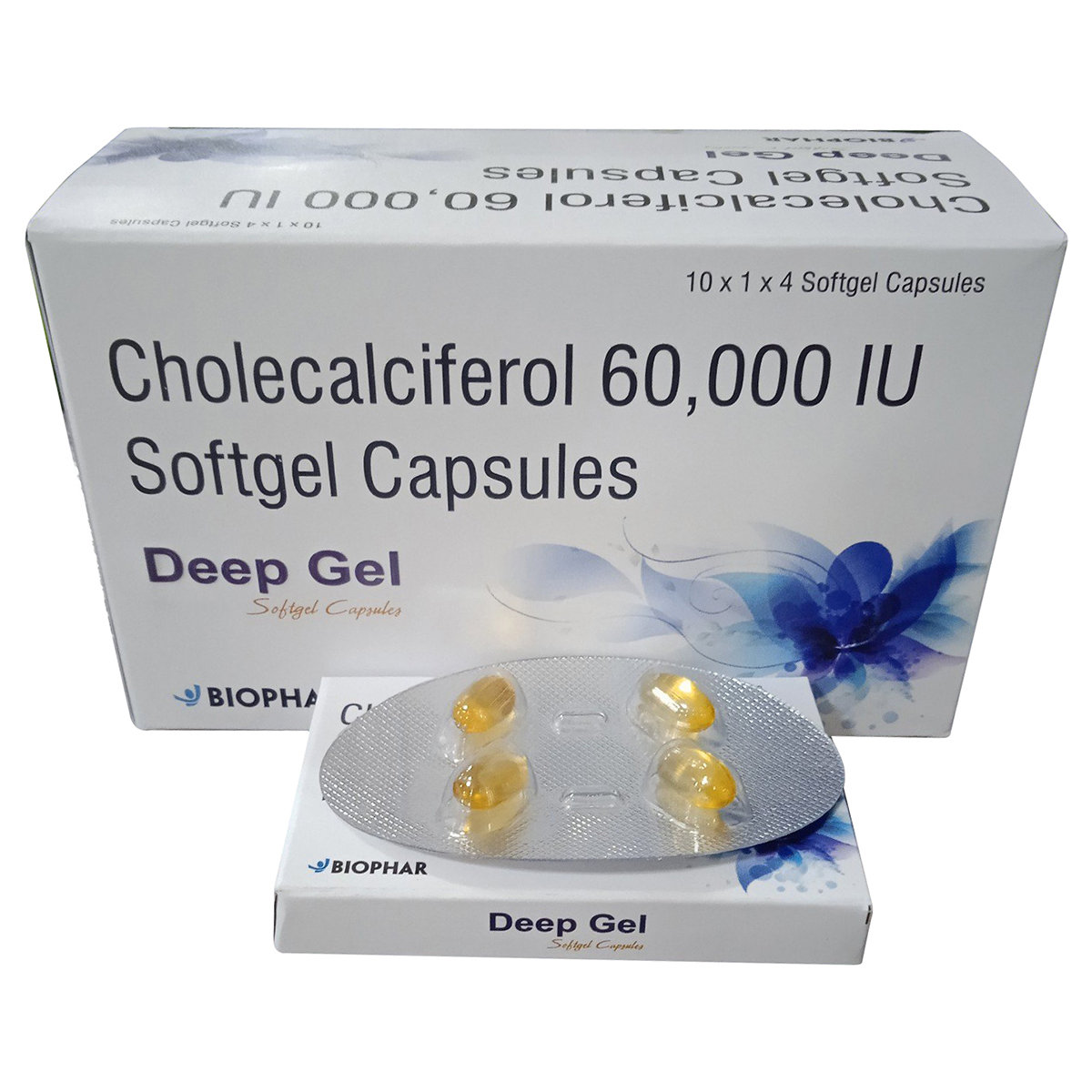 Deep Gel Softgel Capsule 4's, Pack of 4 Deep Gel Softgel Capsule 4's, Pack of 4