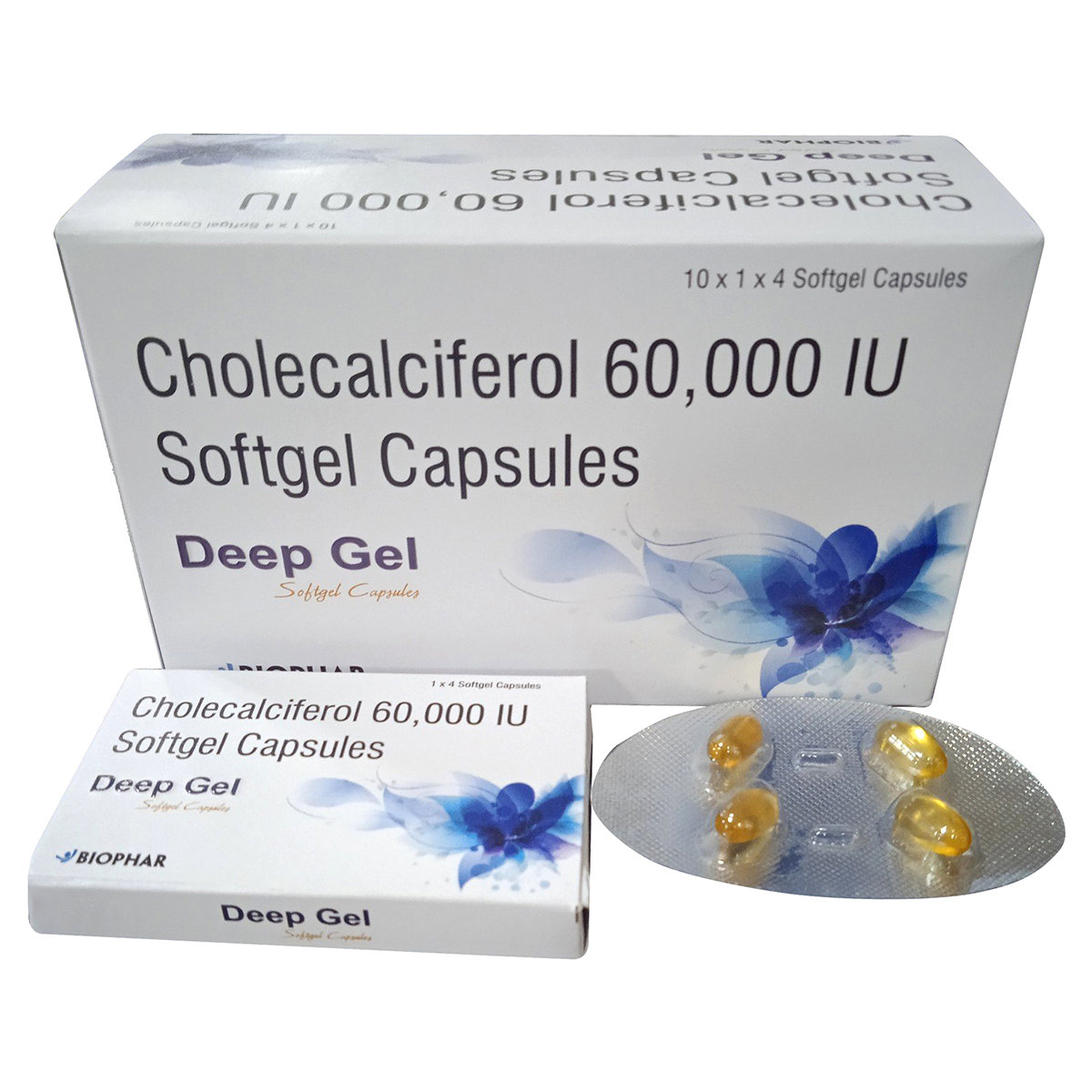 Deep Gel Softgel Capsule 4's, Pack of 4 Deep Gel Softgel Capsule 4's, Pack of 4