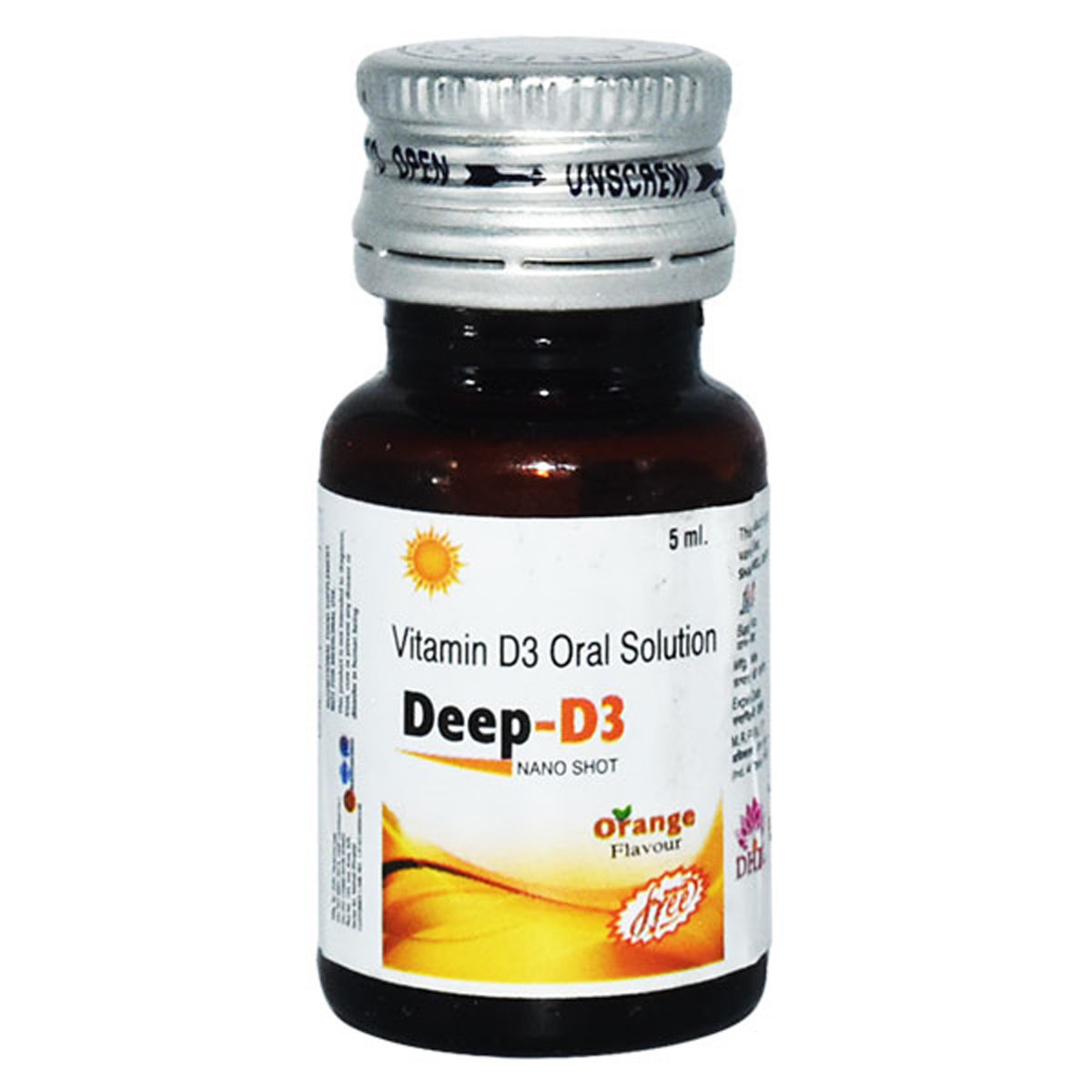 Deep-D3 Nano Shot Sugar Free Orange Oral Solution 5 ml, Pack of 1 Deep-D3 Nano Shot Sugar Free Orange Oral Solution 5 ml, Pack of 1