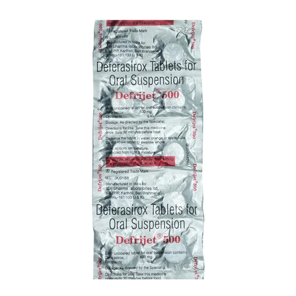 Defrijet 500 Tablet 10's, Pack of 10 TABLETS