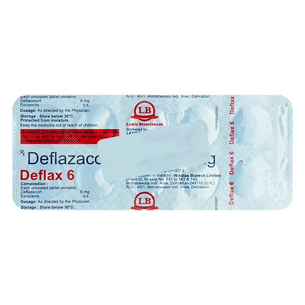 Deflax 6 mg Tablet 10's, Pack of 10 TabletS