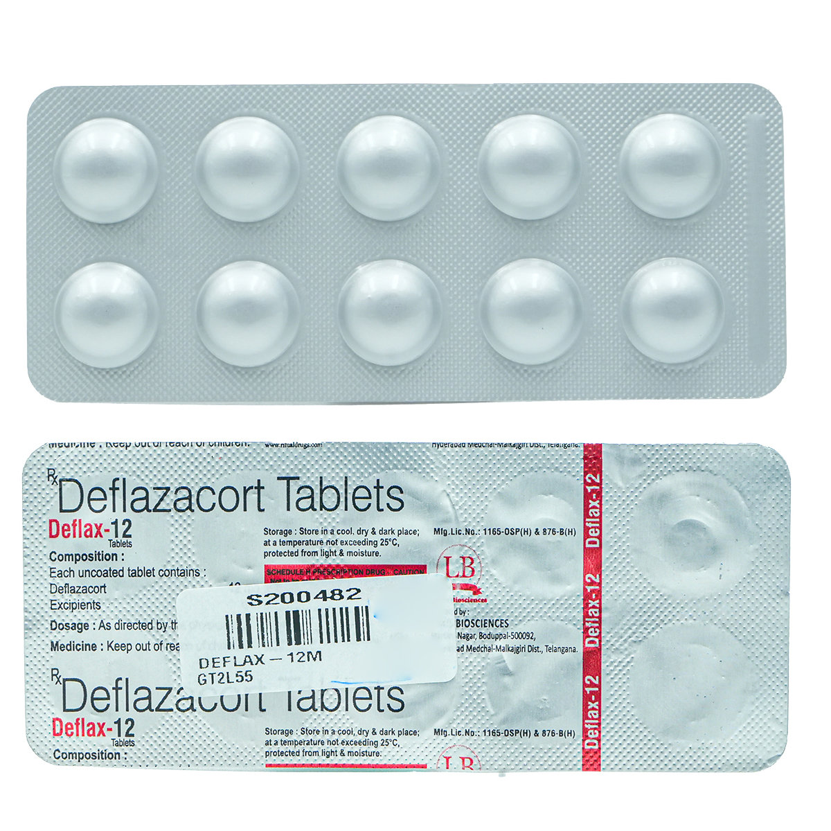 Deflax-12 mg Tablet 10's, Pack of 10 TabletS Deflax-12 mg Tablet 10's, Pack of 10 TabletS
