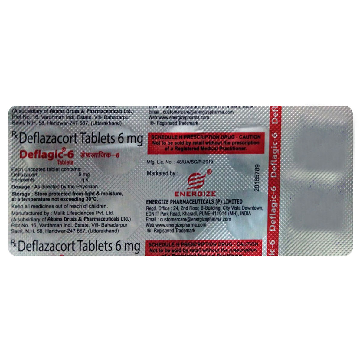 Deflagic-6 Tablet 10's, Pack of 10 TABLETS Deflagic-6 Tablet 10's, Pack of 10 TABLETS