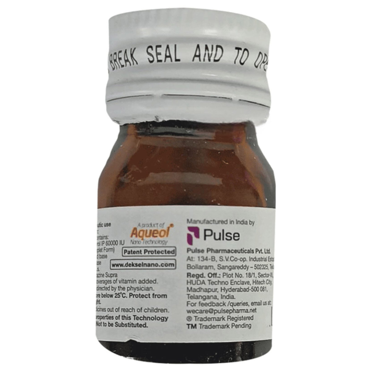 Deksel AD Sugar Free Nano 60000IU Syrup 5 ml, Pack of 1 Syrup Deksel AD Sugar Free Nano 60000IU Syrup 5 ml, Pack of 1 Syrup