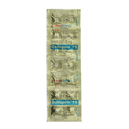 Delisprin 75 mg Tablet 14's