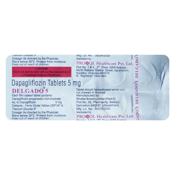 Delgado 5 Tablet 10's