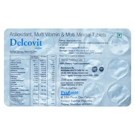Delcovit Tablet 15's