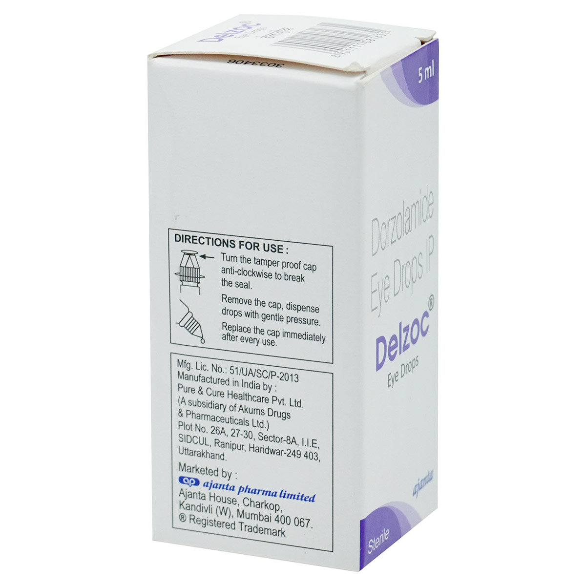 Delzoc Eye Drops 5 ml, Pack of 1 Eye Drops Delzoc Eye Drops 5 ml, Pack of 1 Eye Drops