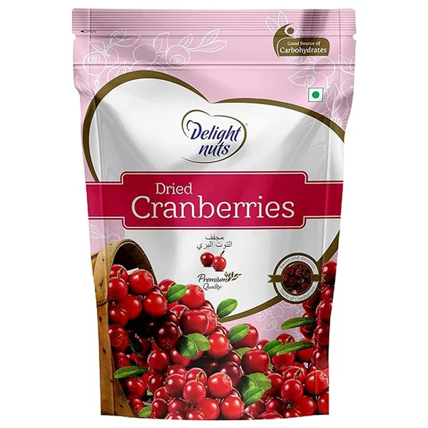 Delight Nuts Dried Cranberries, 200 gm, Pack of 1