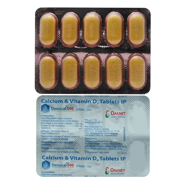 Densical 500 mg Tablet, Pack of 10 TabletS