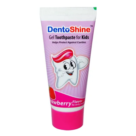 Dentoshine Strawberry Flavour Kids Gel Toothpaste, 80 gm