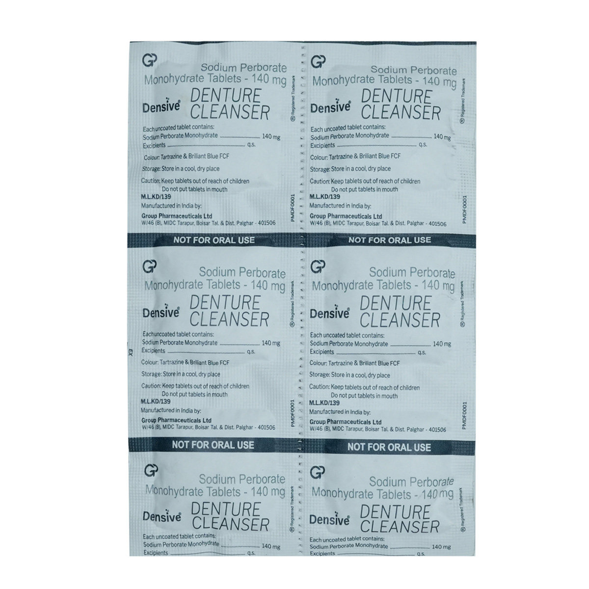Densive Denture Cleanser Tablet 6's Densive Denture Cleanser Tablet 6's