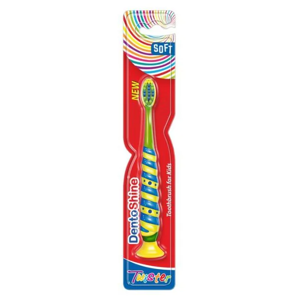 Dentoshine Twister Toothbrush for Kids, 1 Count, Pack of 1