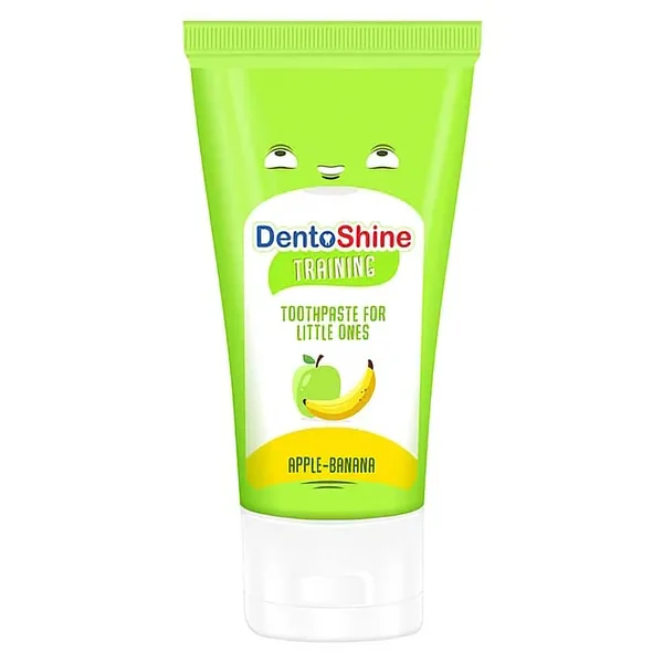 Dentoshine Apple-Banana Flavour Toothpaste for Kids, 60 gm, Pack of 1