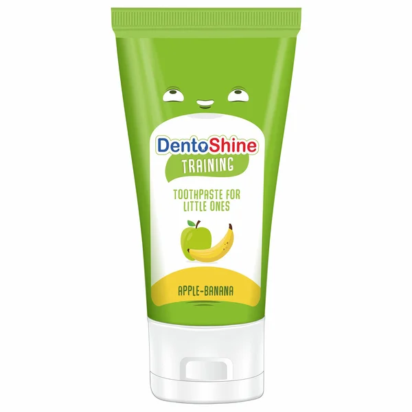 Dentoshine Kids Training Apple Banana Flavour Toothpaste, 60 gm, Pack of 1
