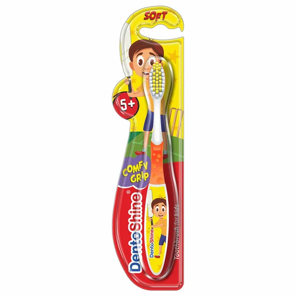 Dentoshine Kids 5+ Comfy Grip Toothbrush, 1 Count, Pack of 1
