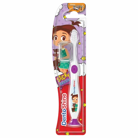Dentoshine Kids Sticky Soft Toothbrush, 1 Count