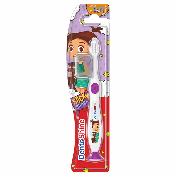 Dentoshine Kids Sticky Soft Toothbrush, 1 Count