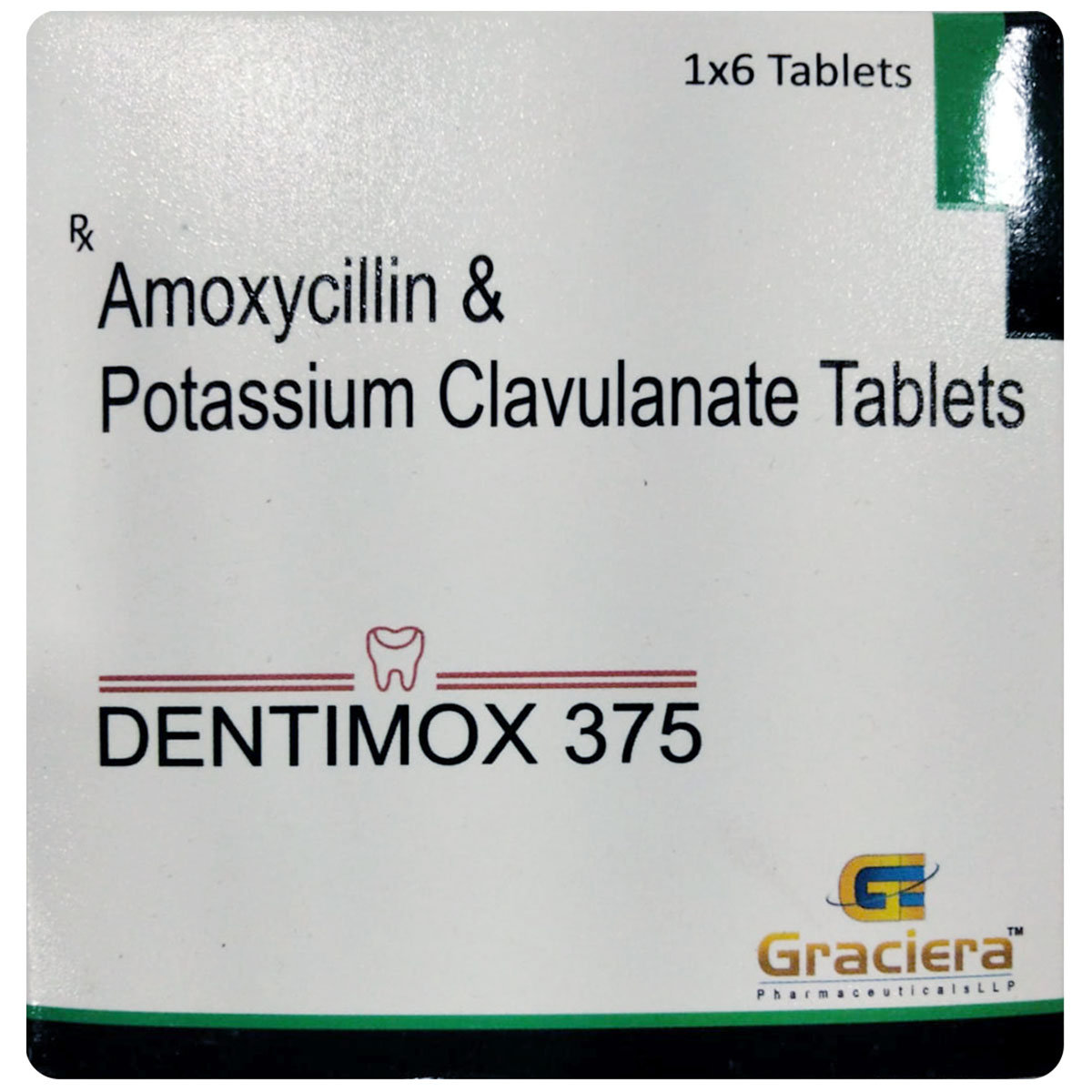 Dentimox 375 Tablet 6's, Pack of 6 TABLETS Dentimox 375 Tablet 6's, Pack of 6 TABLETS