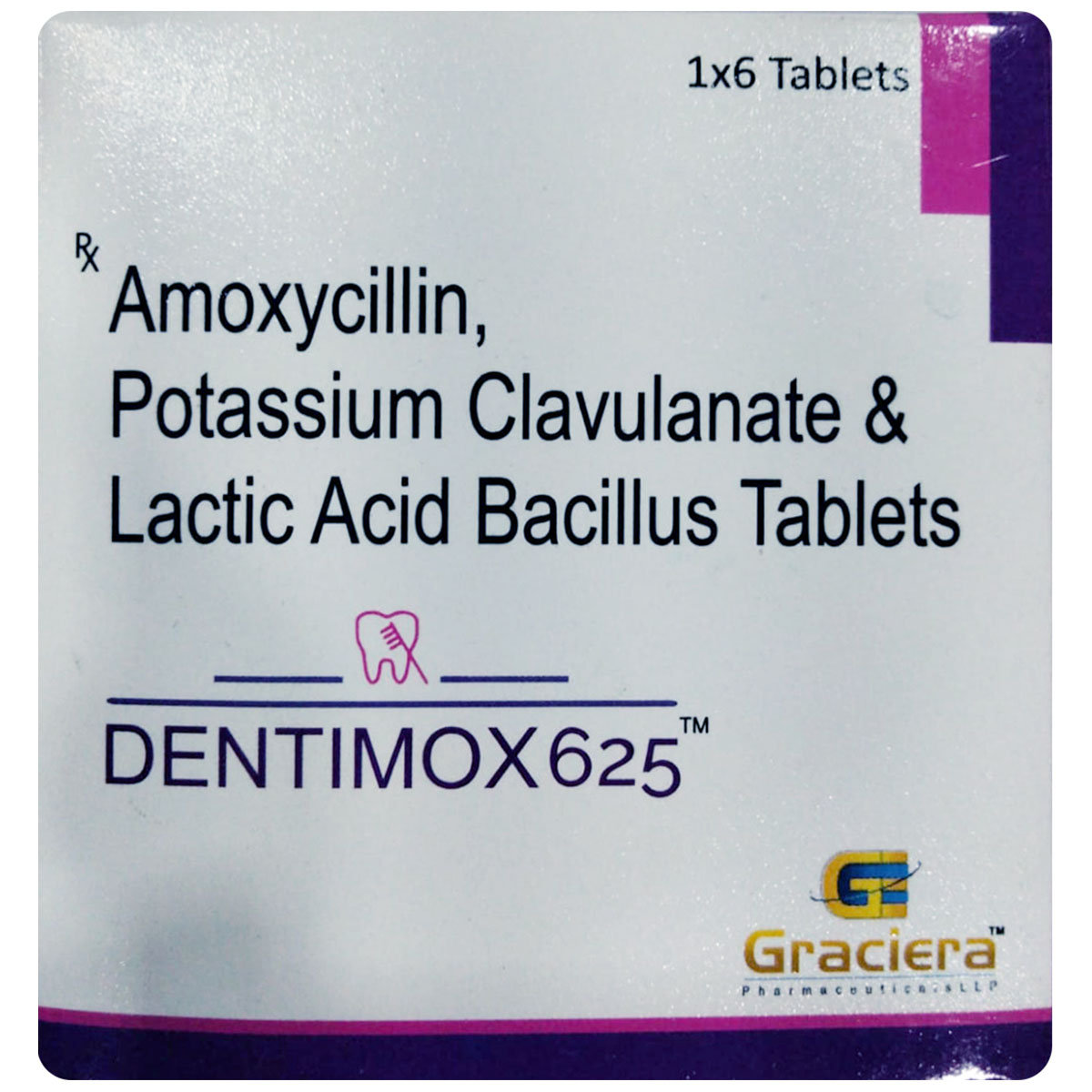 Dentimox 625 Tablet 6's, Pack of 6 TABLETS Dentimox 625 Tablet 6's, Pack of 6 TABLETS
