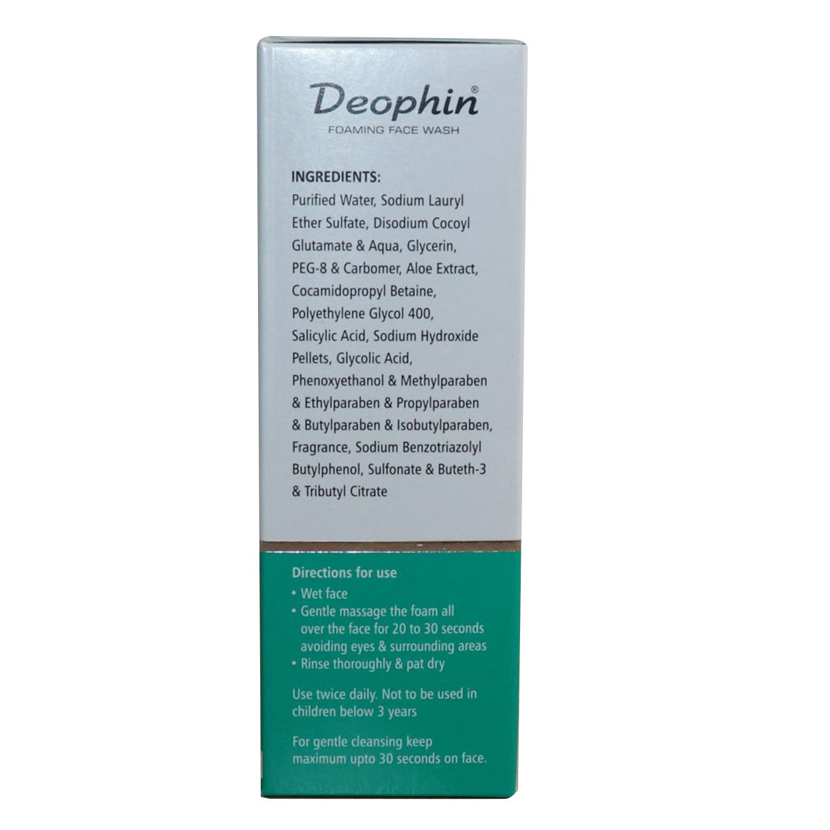Deophin Foaming Face Wash 60 ml, Pack of 1 Deophin Foaming Face Wash 60 ml, Pack of 1