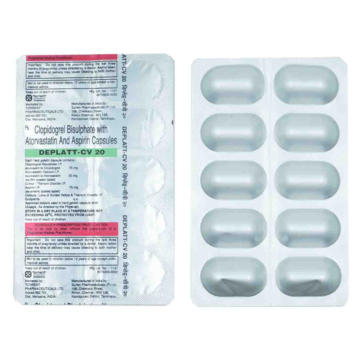 Deplatt CV 20 mg Capsule 10's Deplatt CV 20 mg Capsule 10's