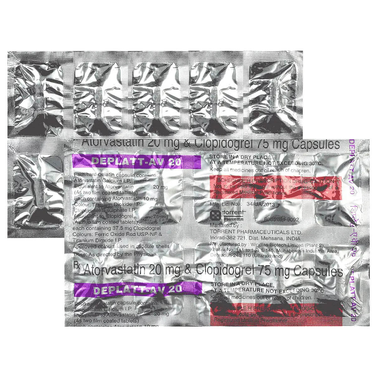 Deplatt-AV 20 Capsule 10's, Pack of 10 CAPSULES Deplatt-AV 20 Capsule 10's, Pack of 10 CAPSULES