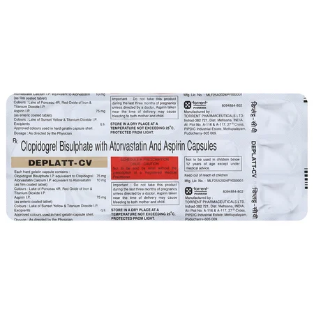 Deplatt-CV 10 Capsule 15's