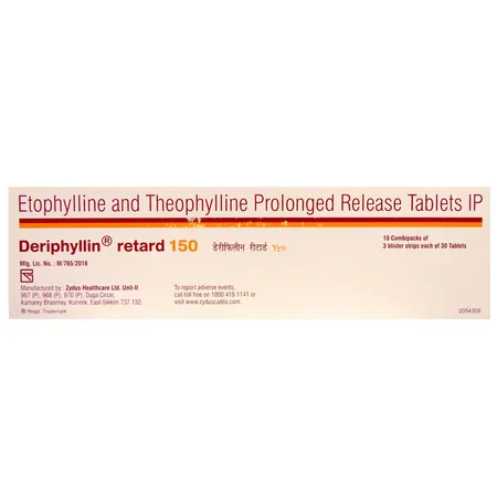 Deriphyllin Retard 150 Tablet 30's