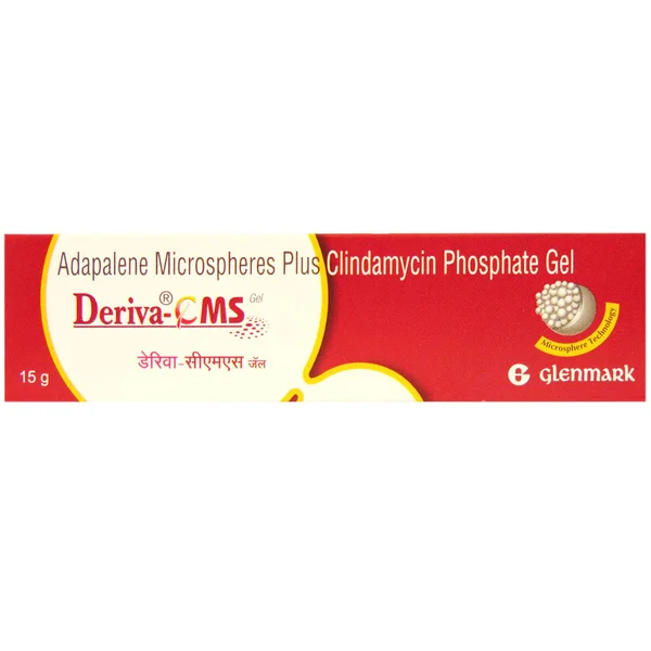 Deriva Cms Gel 15 gm | Adapalene &amp; Clindamycin | For Treatment Of Acne &amp; Pimple, Pack of 1 GEL