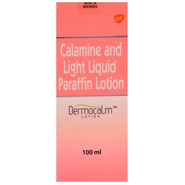 Dermocalm Lotion 100 ml | Calamine &amp; Light Liquid Paraffin, Pack of 1 LOTION
