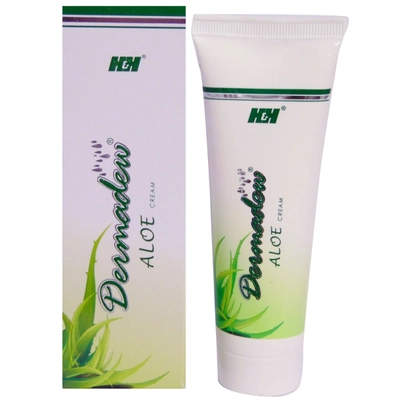 Dermadew Aloe Cream 50 gm | Moisturises Skin | Non Greasy | Safe For Adult &amp; Children | For Dry Skin, Pack of 1