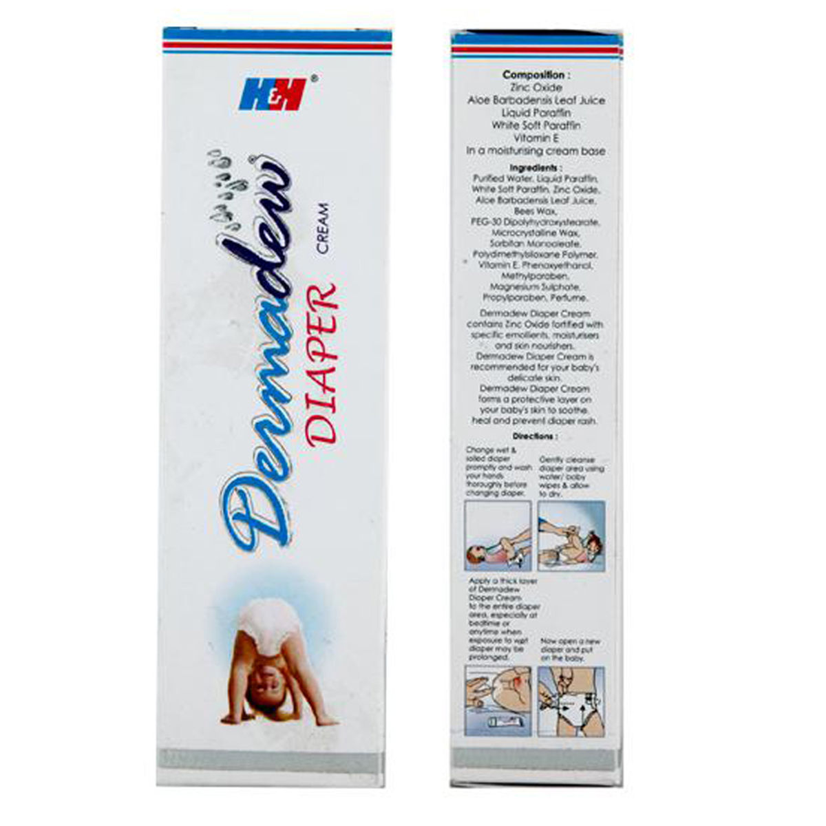 Dermadew Diaper Rash Cream, 50 gm Price, Uses, Side Effects