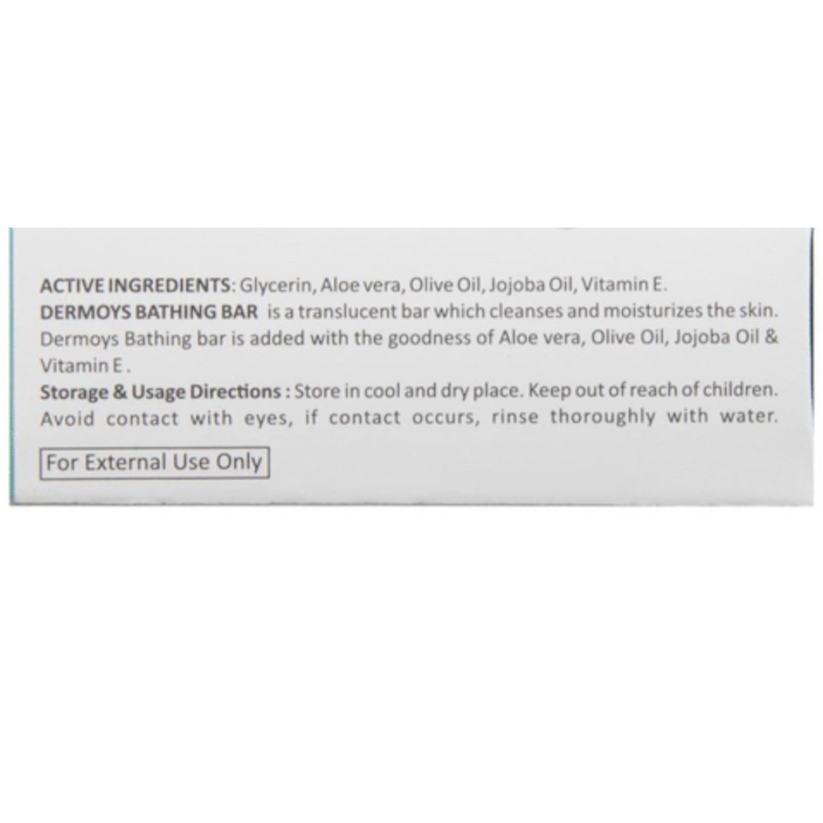 Dermoys Moist Soap 100 gm, Pack of 1 Dermoys Moist Soap 100 gm, Pack of 1